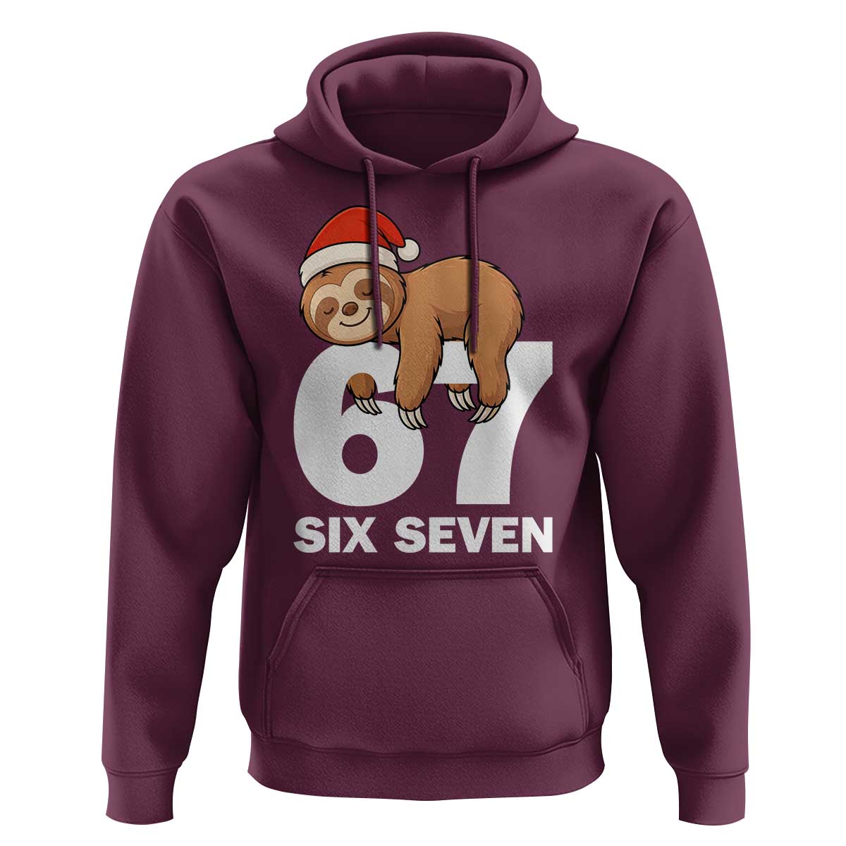 67 Six Seven Hoodie Funny Sloth Christmas - Wonder Print Shop