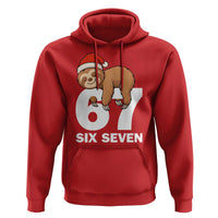 67 Six Seven Hoodie Funny Sloth Christmas - Wonder Print Shop