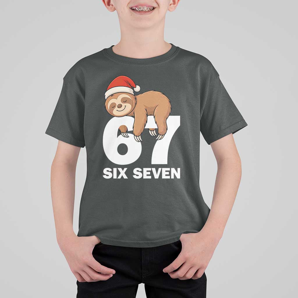 67 Six Seven T Shirt For Kid Funny Sloth Christmas - Wonder Print Shop
