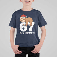 67 Six Seven T Shirt For Kid Funny Sloth Christmas - Wonder Print Shop