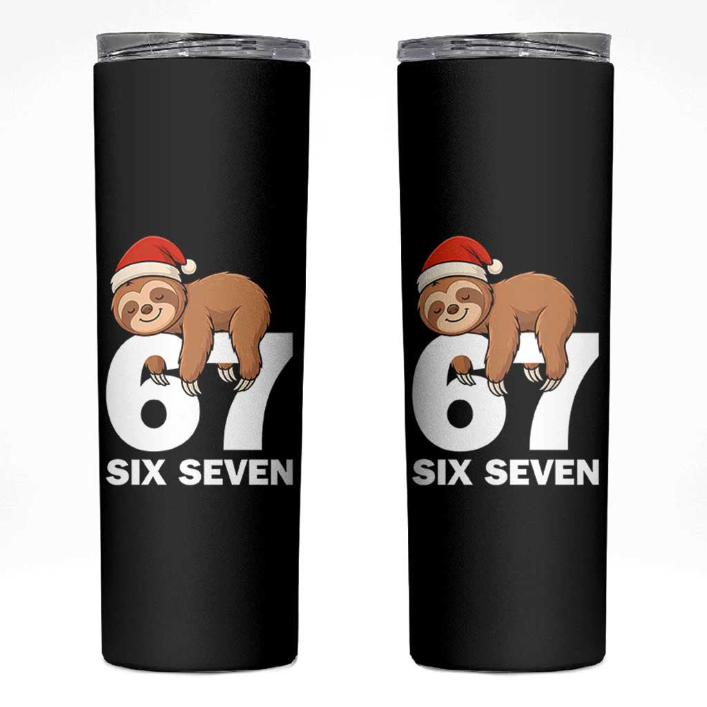 67 Six Seven Skinny Tumbler Funny Sloth Christmas - Wonder Print Shop