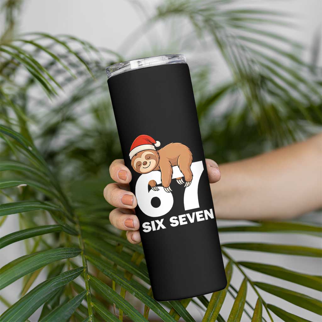 67 Six Seven Skinny Tumbler Funny Sloth Christmas - Wonder Print Shop