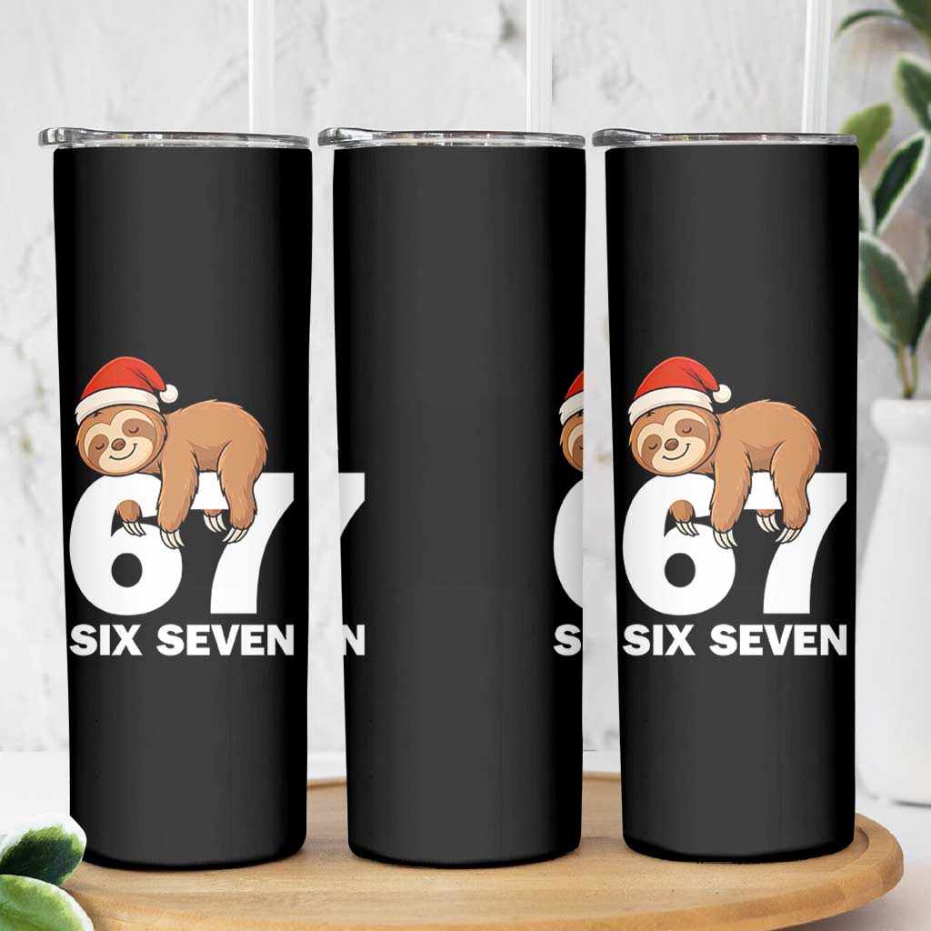 67 Six Seven Skinny Tumbler Funny Sloth Christmas - Wonder Print Shop