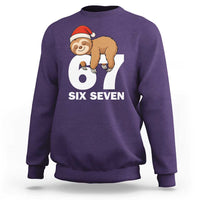 67 Six Seven Sweatshirt Funny Sloth Christmas - Wonder Print Shop