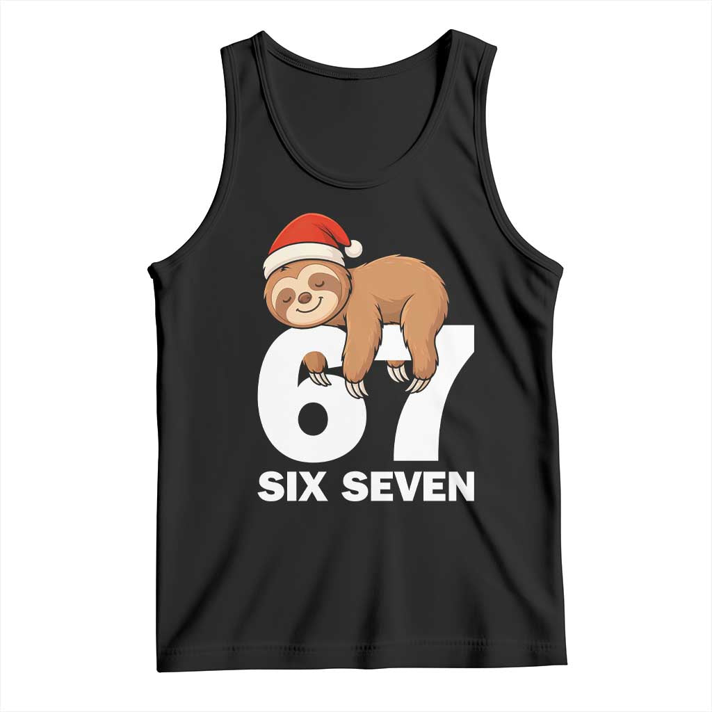 67 Six Seven Tank Top Funny Sloth Christmas - Wonder Print Shop