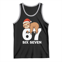 67 Six Seven Tank Top Funny Sloth Christmas - Wonder Print Shop