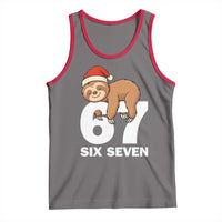 67 Six Seven Tank Top Funny Sloth Christmas - Wonder Print Shop