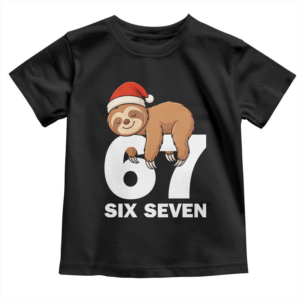 67 Six Seven Toddler T Shirt Funny Sloth Christmas - Wonder Print Shop