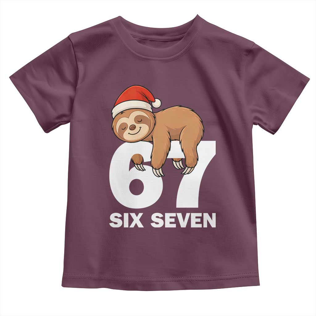 67 Six Seven Toddler T Shirt Funny Sloth Christmas - Wonder Print Shop
