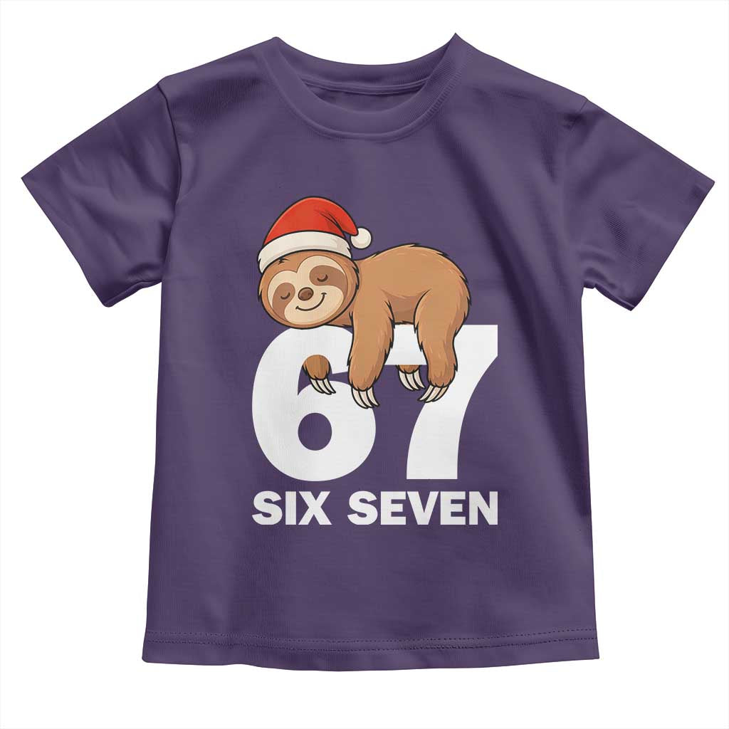 67 Six Seven Toddler T Shirt Funny Sloth Christmas - Wonder Print Shop