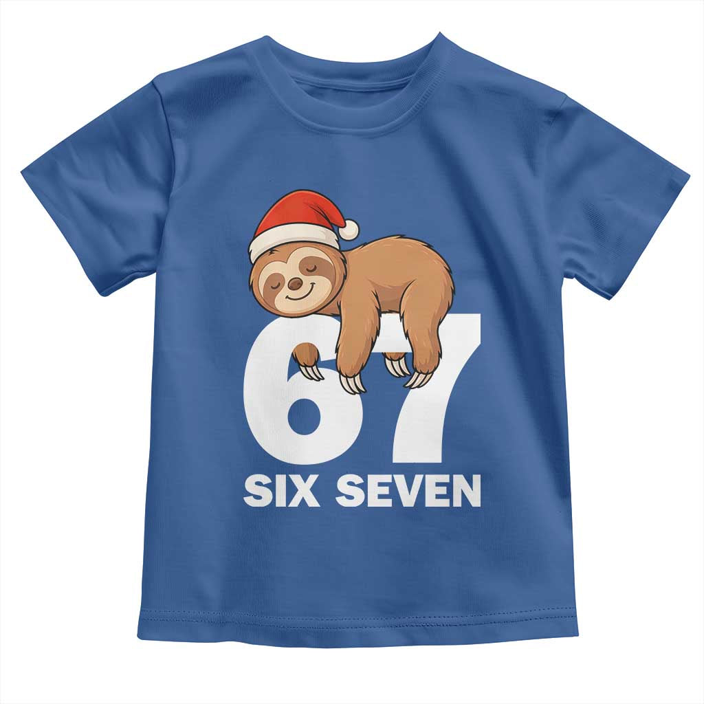 67 Six Seven Toddler T Shirt Funny Sloth Christmas - Wonder Print Shop