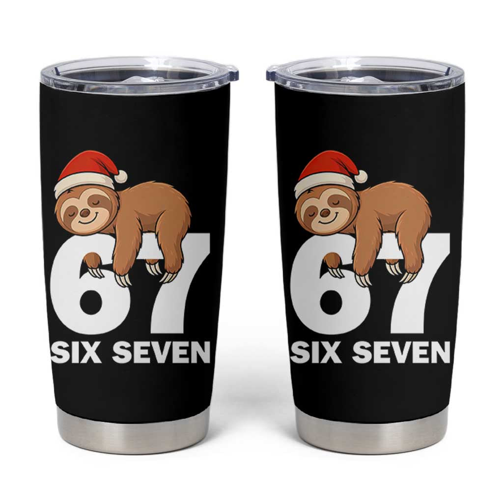 67 Six Seven Tumbler Cup Funny Sloth Christmas - Wonder Print Shop