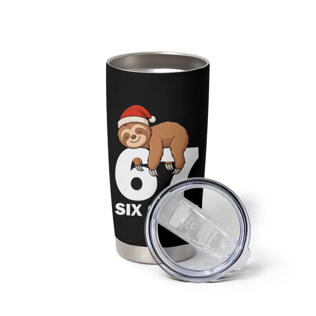 67 Six Seven Tumbler Cup Funny Sloth Christmas - Wonder Print Shop