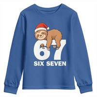 67 Six Seven Youth Sweatshirt Funny Sloth Christmas - Wonder Print Shop