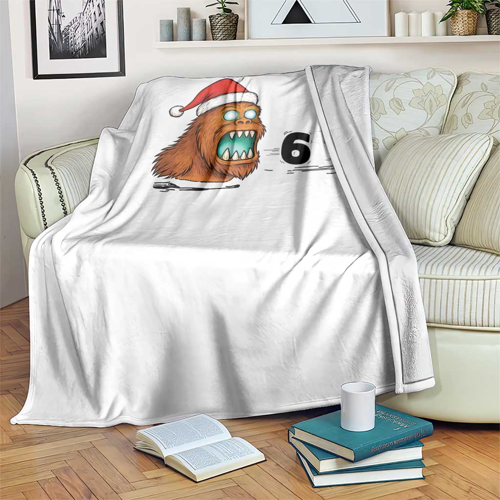 67 Six Seven Throw Blanket Funny Bigfoot Christmas - Wonder Print Shop