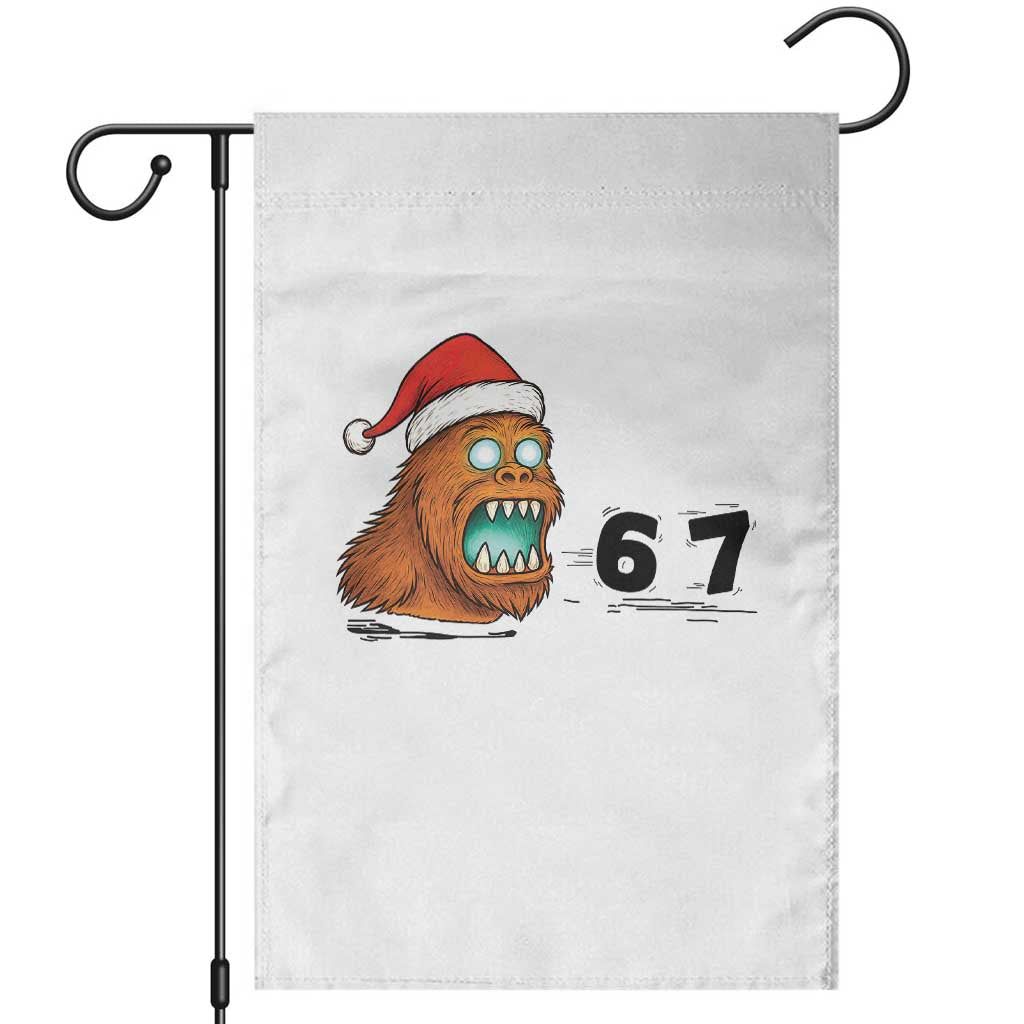 67 Six Seven Garden Flag Funny Bigfoot Christmas - Wonder Print Shop