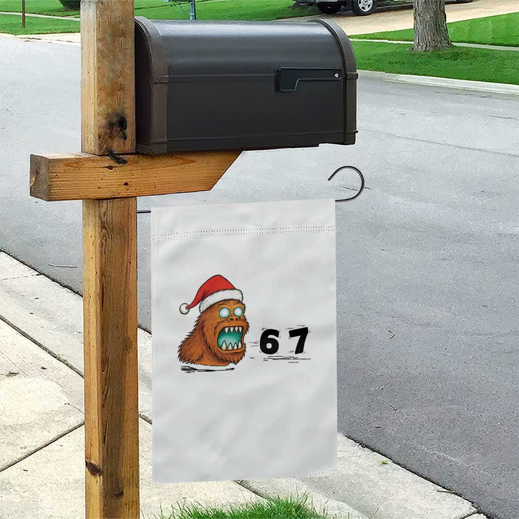 67 Six Seven Garden Flag Funny Bigfoot Christmas - Wonder Print Shop