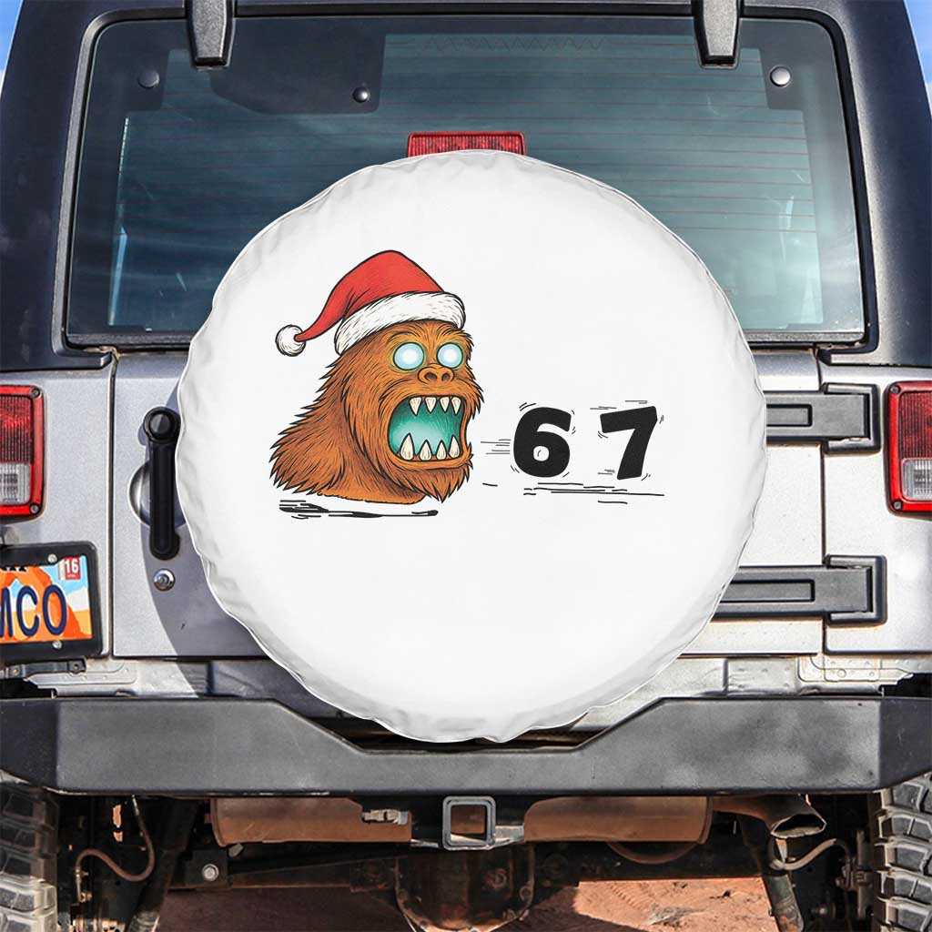 67 Six Seven Spare Tire Cover Funny Bigfoot Christmas - Wonder Print Shop