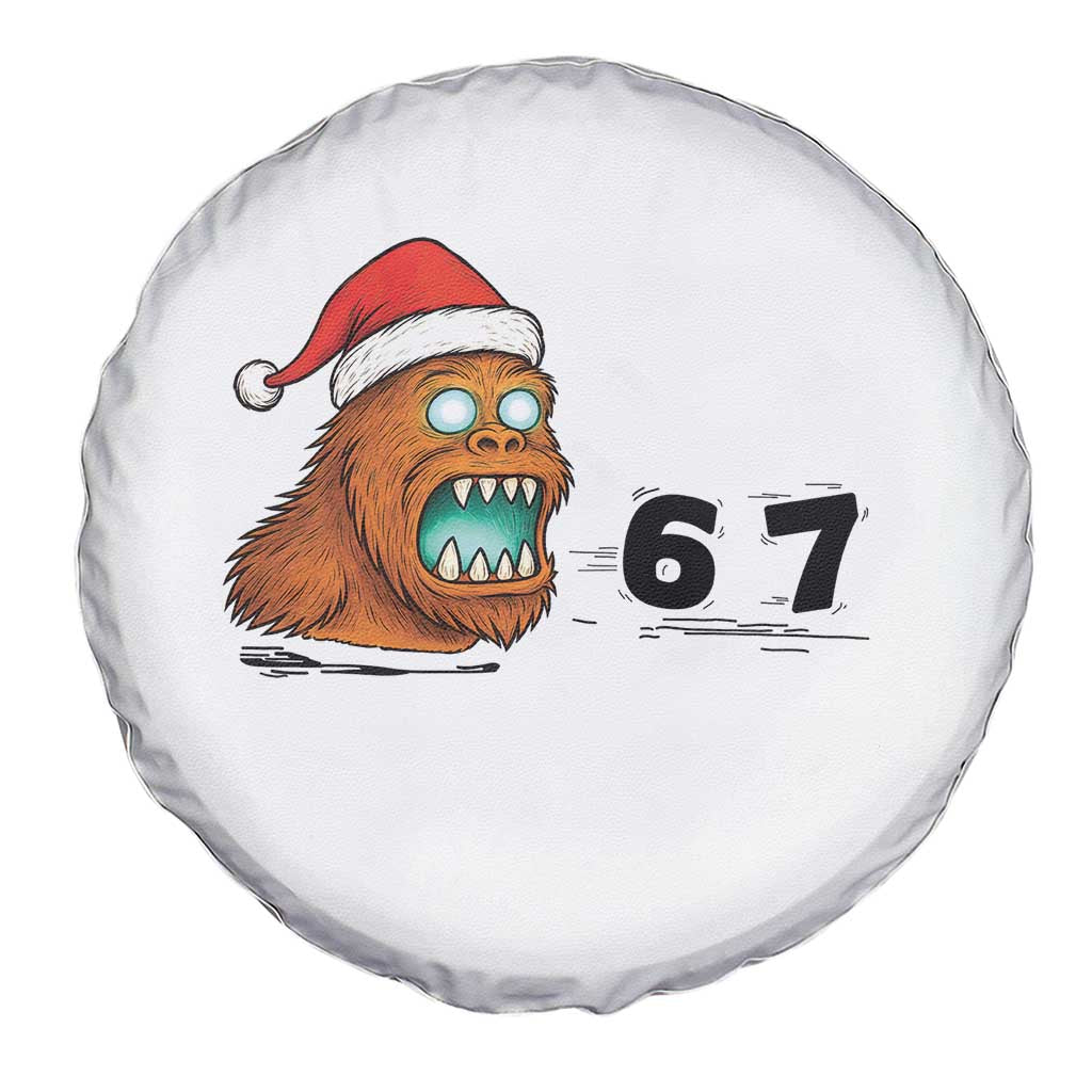 67 Six Seven Spare Tire Cover Funny Bigfoot Christmas - Wonder Print Shop