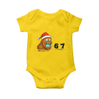 67 Six Seven Baby Onesie Funny Bigfoot Christmas - Wonder Print Shop
