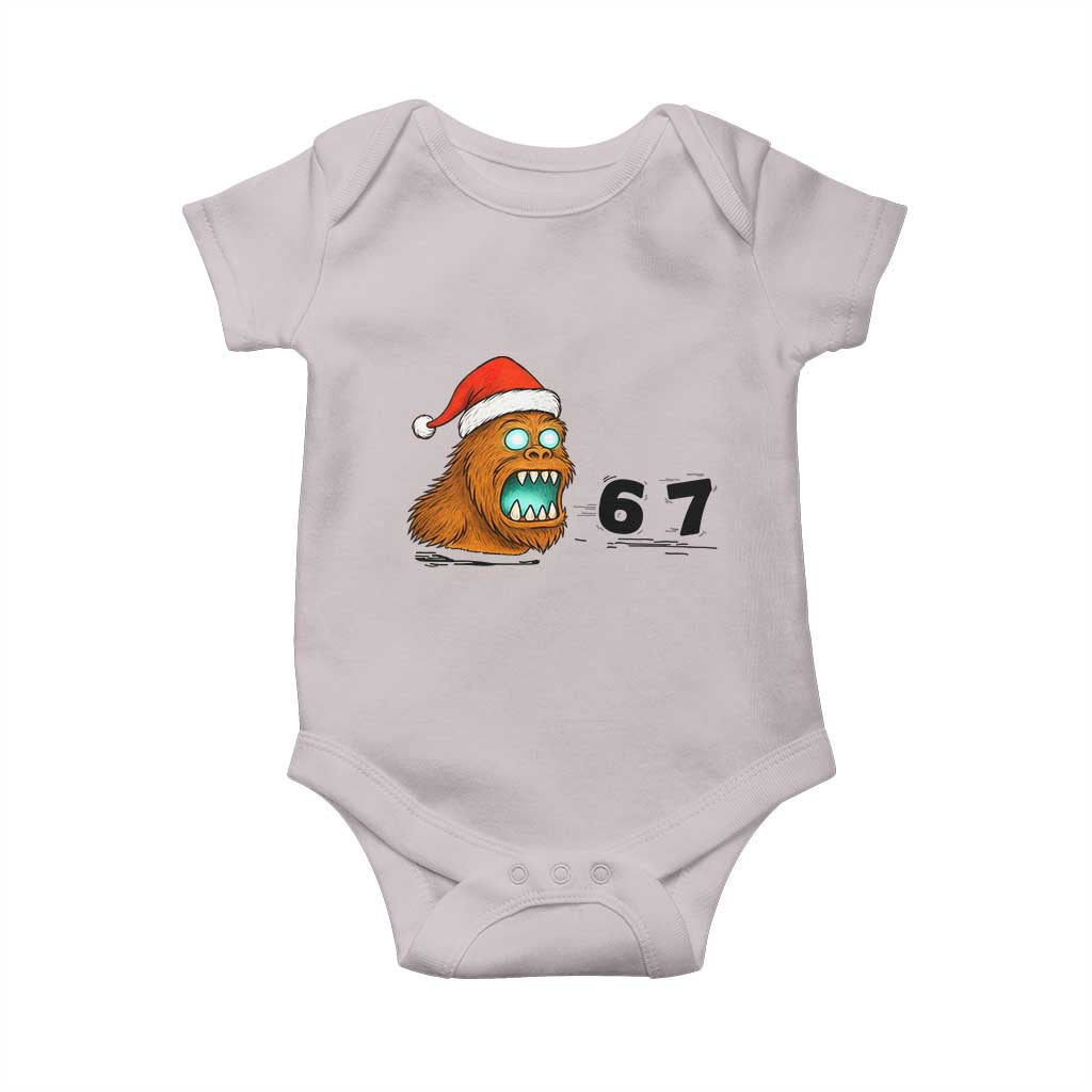 67 Six Seven Baby Onesie Funny Bigfoot Christmas - Wonder Print Shop