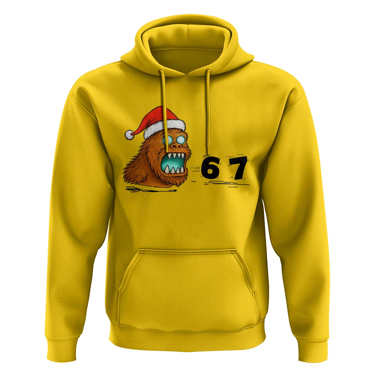 67 Six Seven Hoodie Funny Bigfoot Christmas - Wonder Print Shop