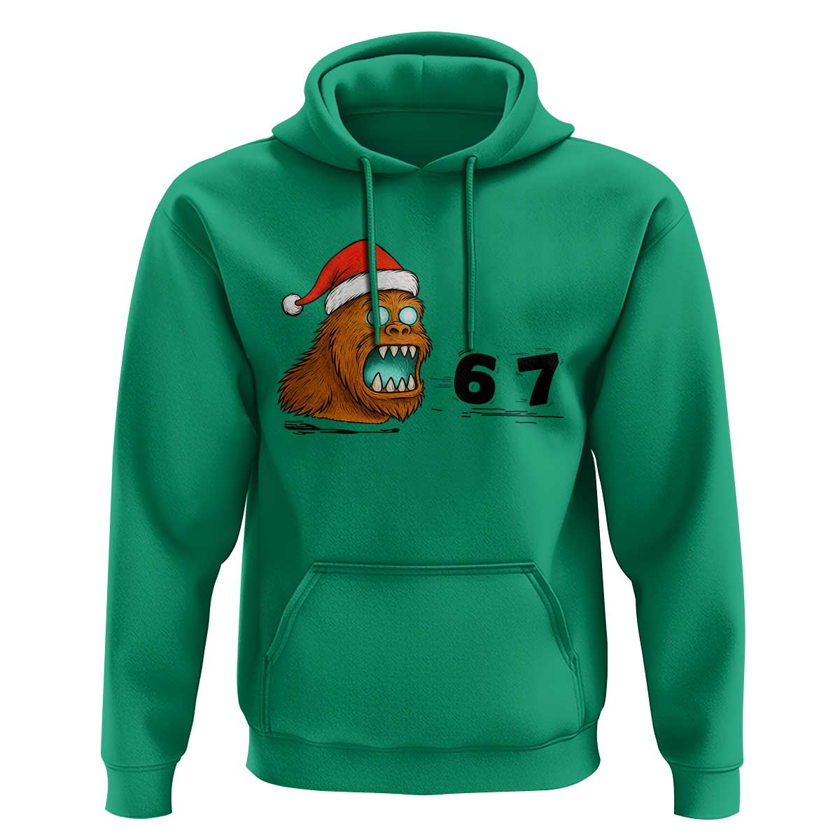 67 Six Seven Hoodie Funny Bigfoot Christmas - Wonder Print Shop
