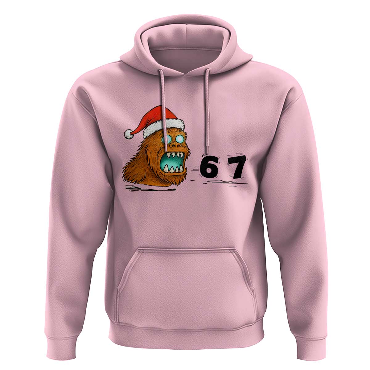 67 Six Seven Hoodie Funny Bigfoot Christmas - Wonder Print Shop
