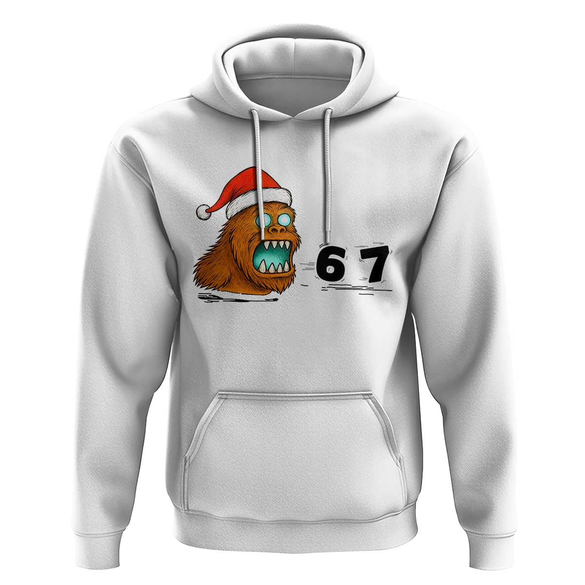 67 Six Seven Hoodie Funny Bigfoot Christmas - Wonder Print Shop