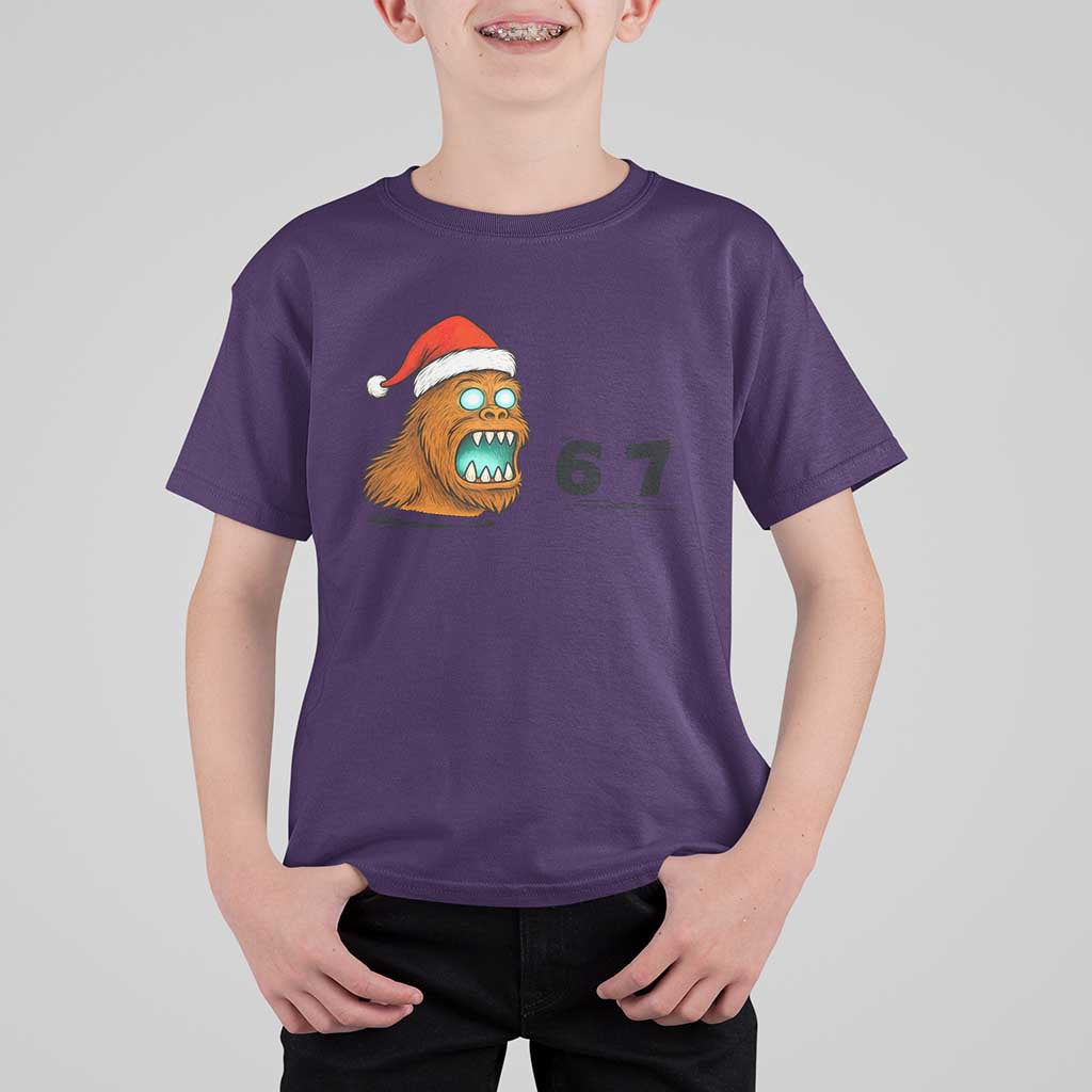 67 Six Seven T Shirt For Kid Funny Bigfoot Christmas - Wonder Print Shop