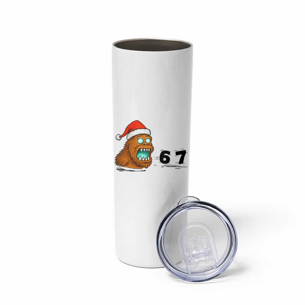 67 Six Seven Skinny Tumbler Funny Bigfoot Christmas - Wonder Print Shop
