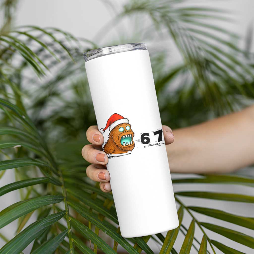 67 Six Seven Skinny Tumbler Funny Bigfoot Christmas - Wonder Print Shop
