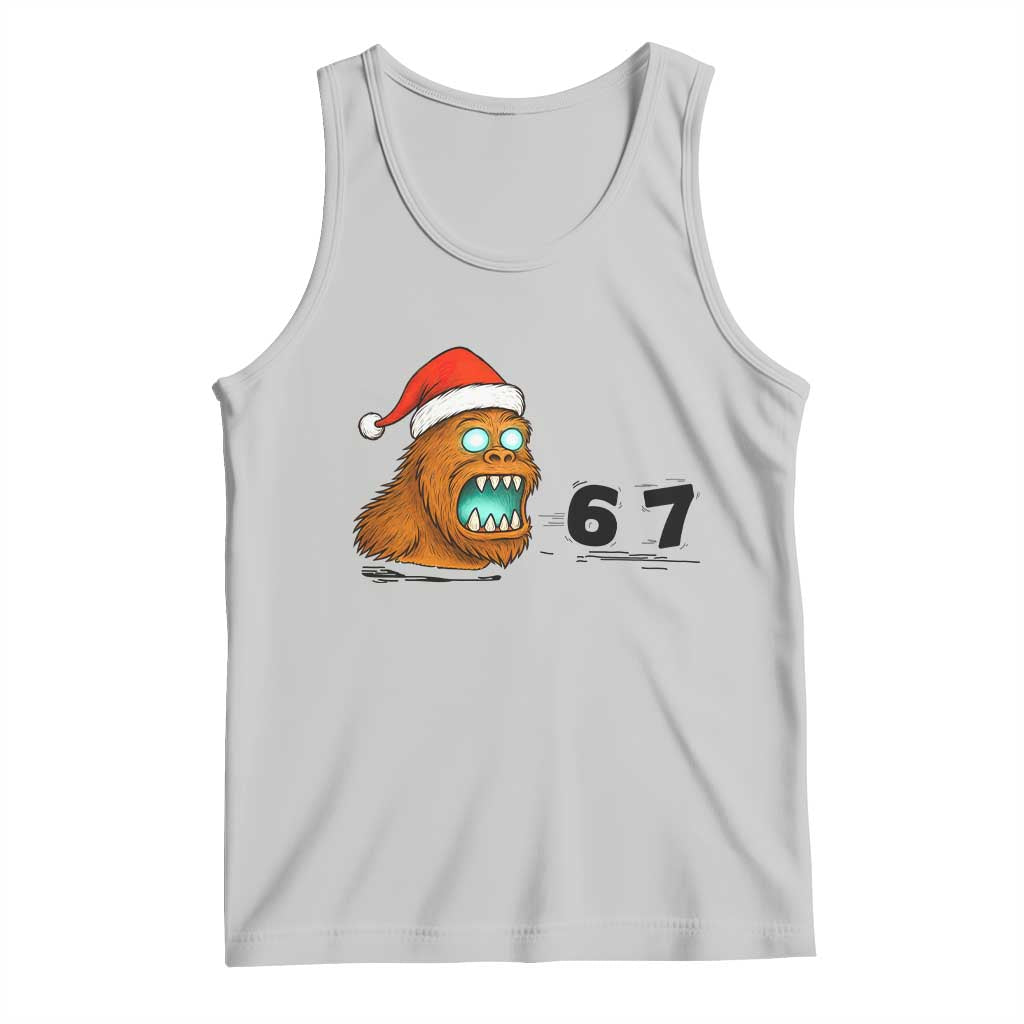 67 Six Seven Tank Top Funny Bigfoot Christmas - Wonder Print Shop