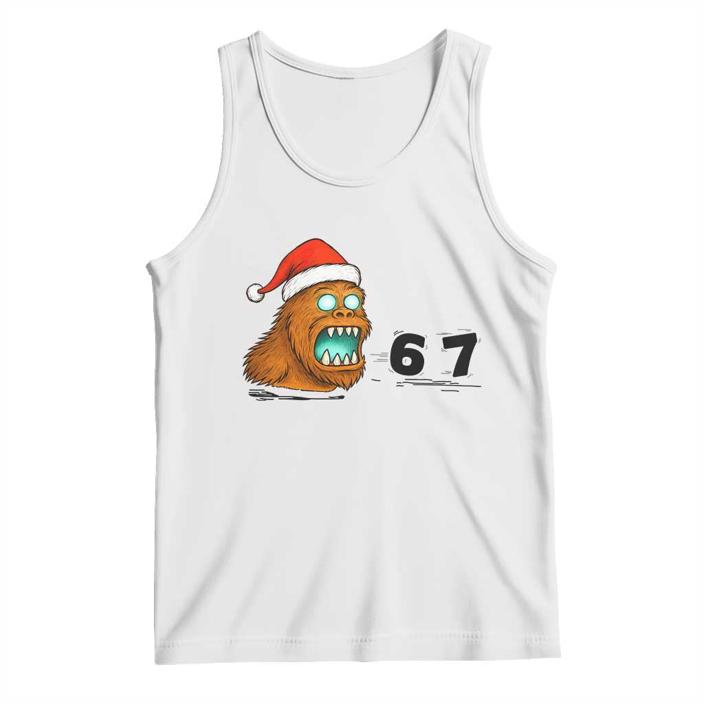 67 Six Seven Tank Top Funny Bigfoot Christmas - Wonder Print Shop