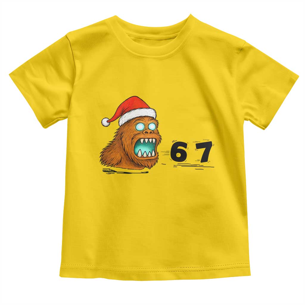 67 Six Seven Toddler T Shirt Funny Bigfoot Christmas - Wonder Print Shop