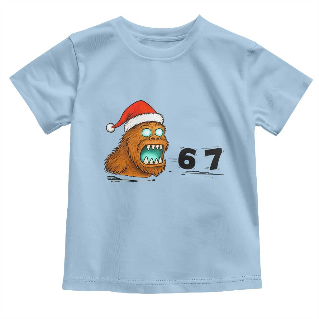 67 Six Seven Toddler T Shirt Funny Bigfoot Christmas - Wonder Print Shop
