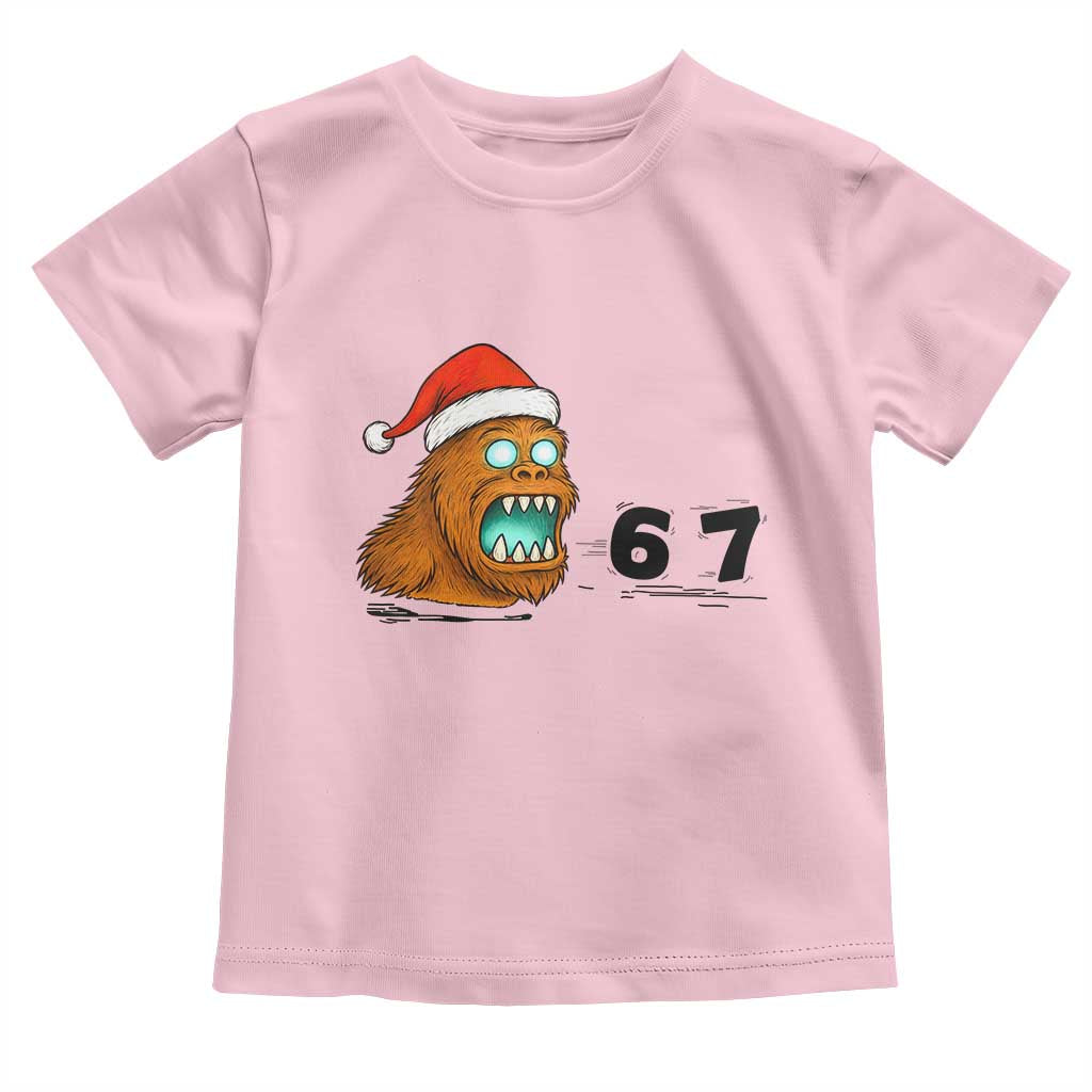 67 Six Seven Toddler T Shirt Funny Bigfoot Christmas - Wonder Print Shop