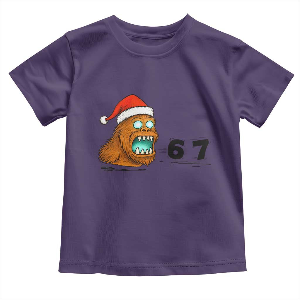 67 Six Seven Toddler T Shirt Funny Bigfoot Christmas - Wonder Print Shop