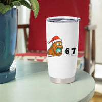 67 Six Seven Tumbler Cup Funny Bigfoot Christmas - Wonder Print Shop