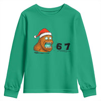 67 Six Seven Youth Sweatshirt Funny Bigfoot Christmas - Wonder Print Shop