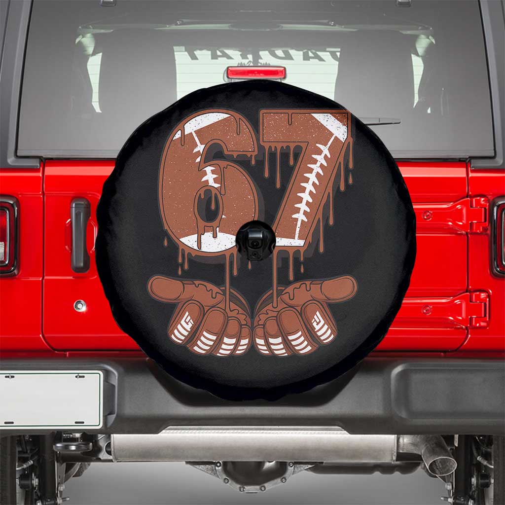 67 Six Seven Spare Tire Cover Funny Football Meme - Wonder Print Shop