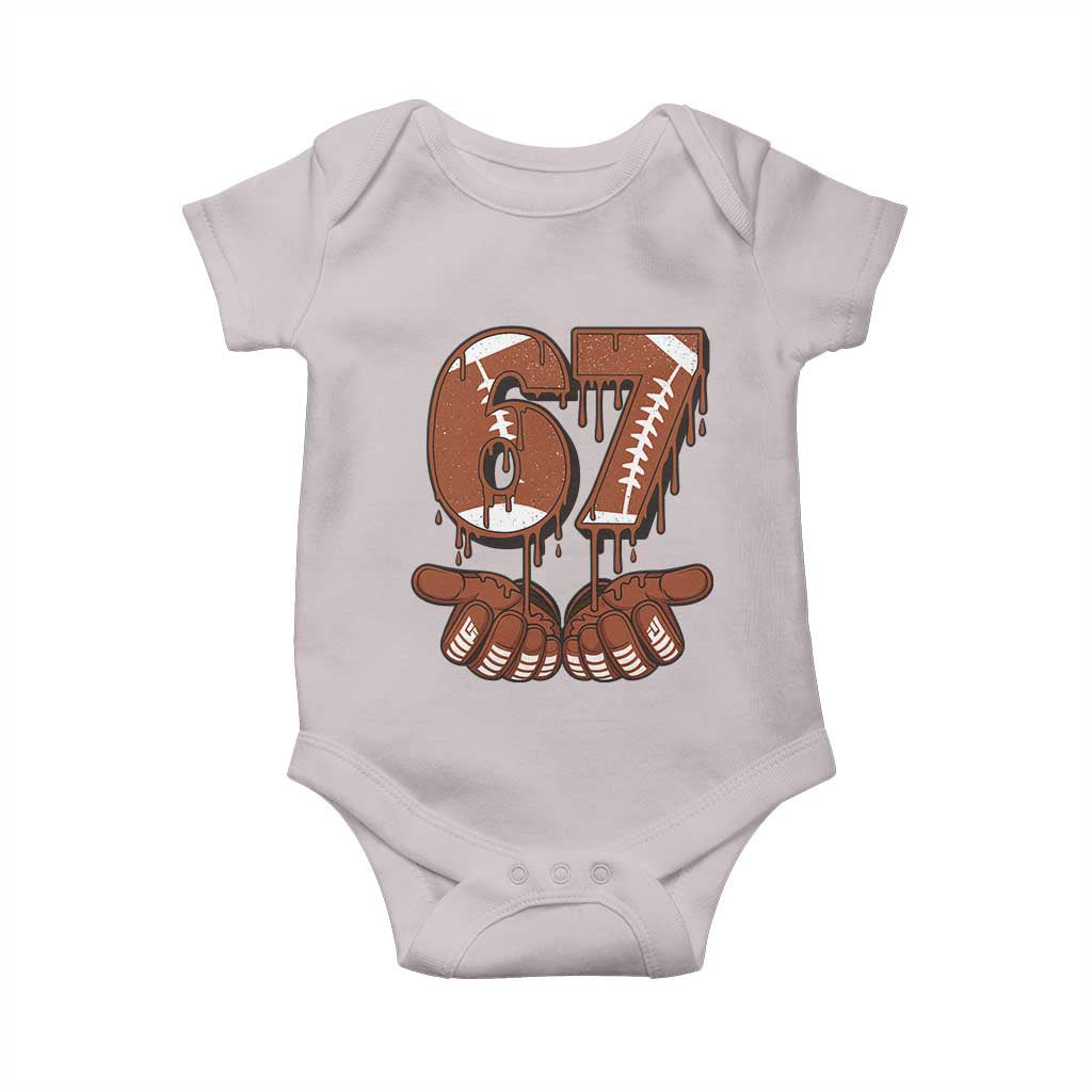 67 Six Seven Baby Onesie Funny Football Meme - Wonder Print Shop
