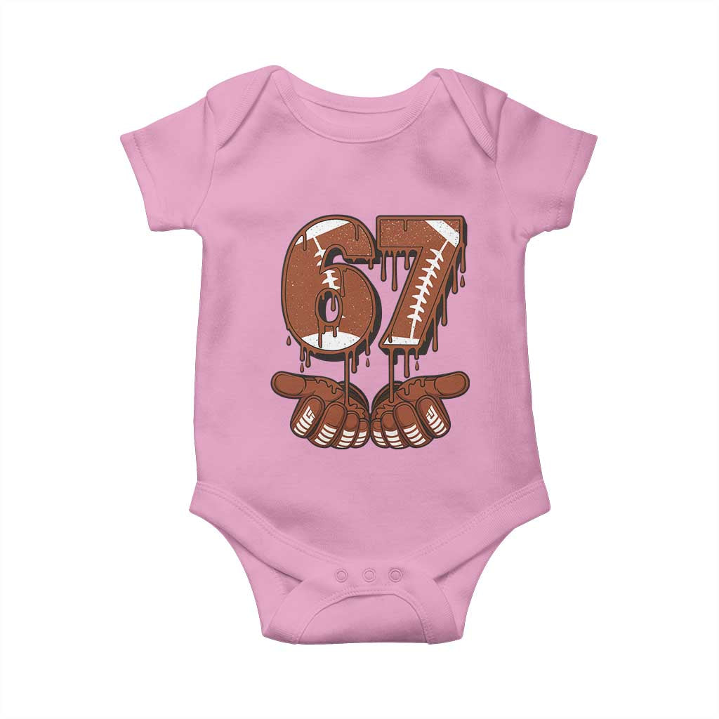 67 Six Seven Baby Onesie Funny Football Meme - Wonder Print Shop