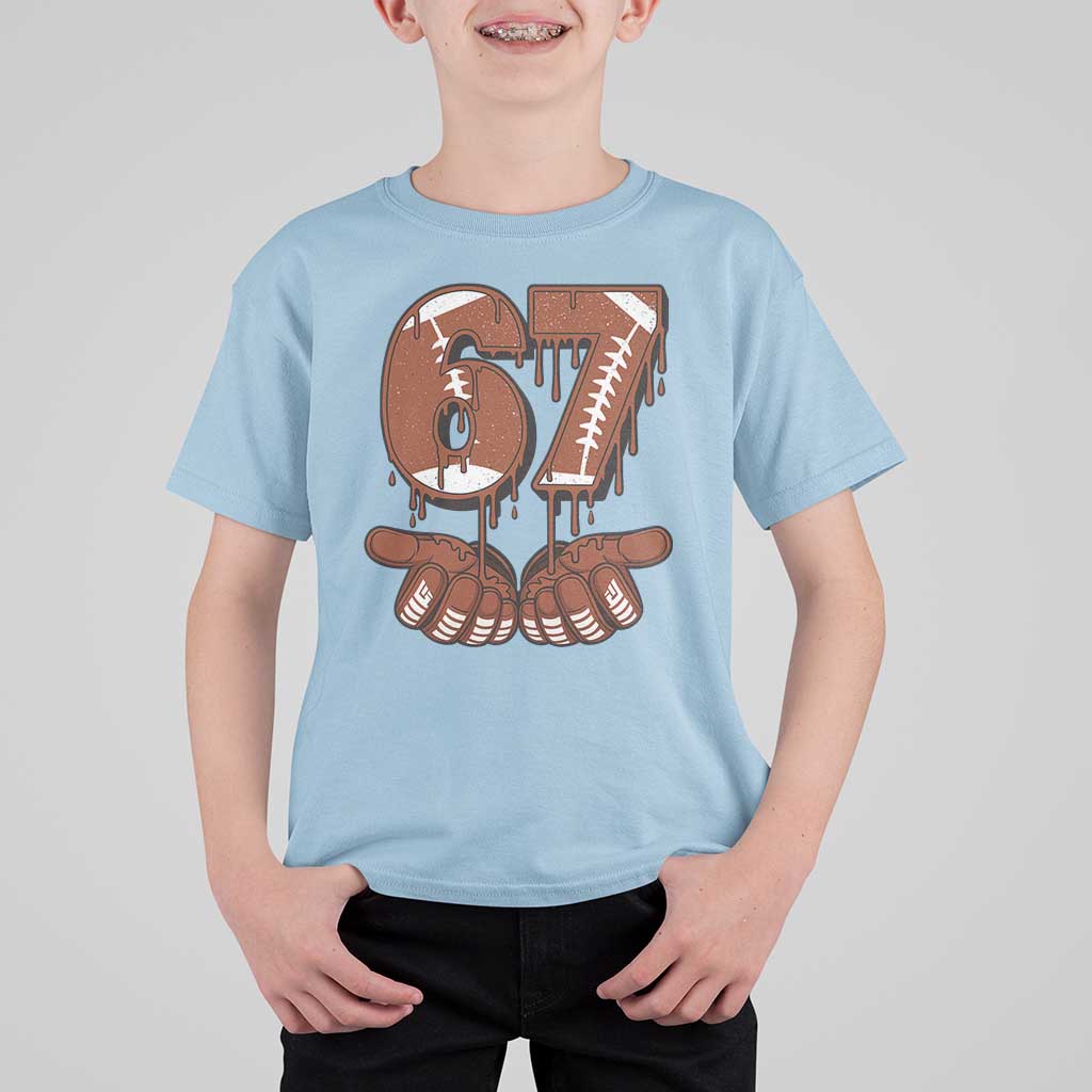 67 Six Seven T Shirt For Kid Funny Football Meme - Wonder Print Shop