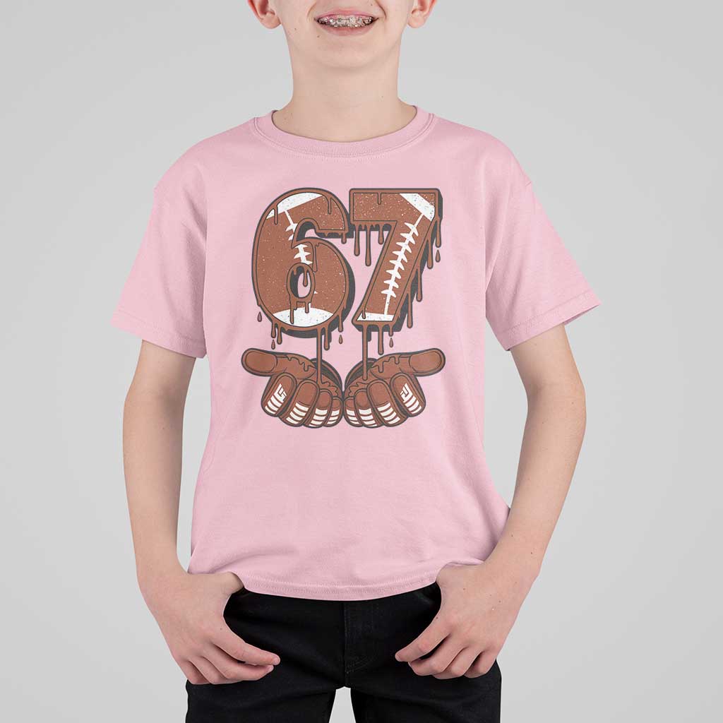 67 Six Seven T Shirt For Kid Funny Football Meme - Wonder Print Shop