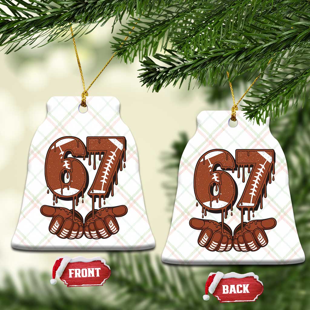 67 Six Seven Ceramic Ornament Funny Football Meme - Wonder Print Shop