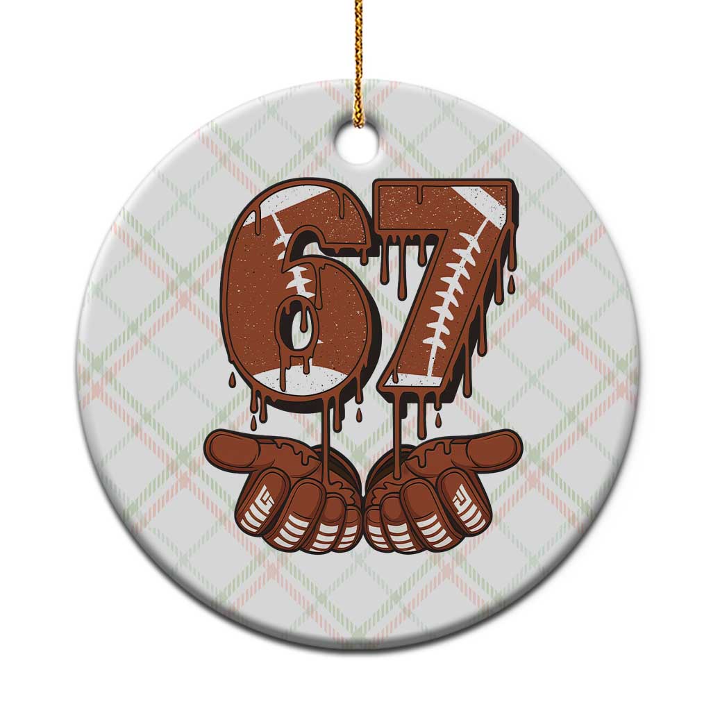 67 Six Seven Ceramic Ornament Funny Football Meme - Wonder Print Shop