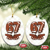 67 Six Seven Ceramic Ornament Funny Football Meme - Wonder Print Shop