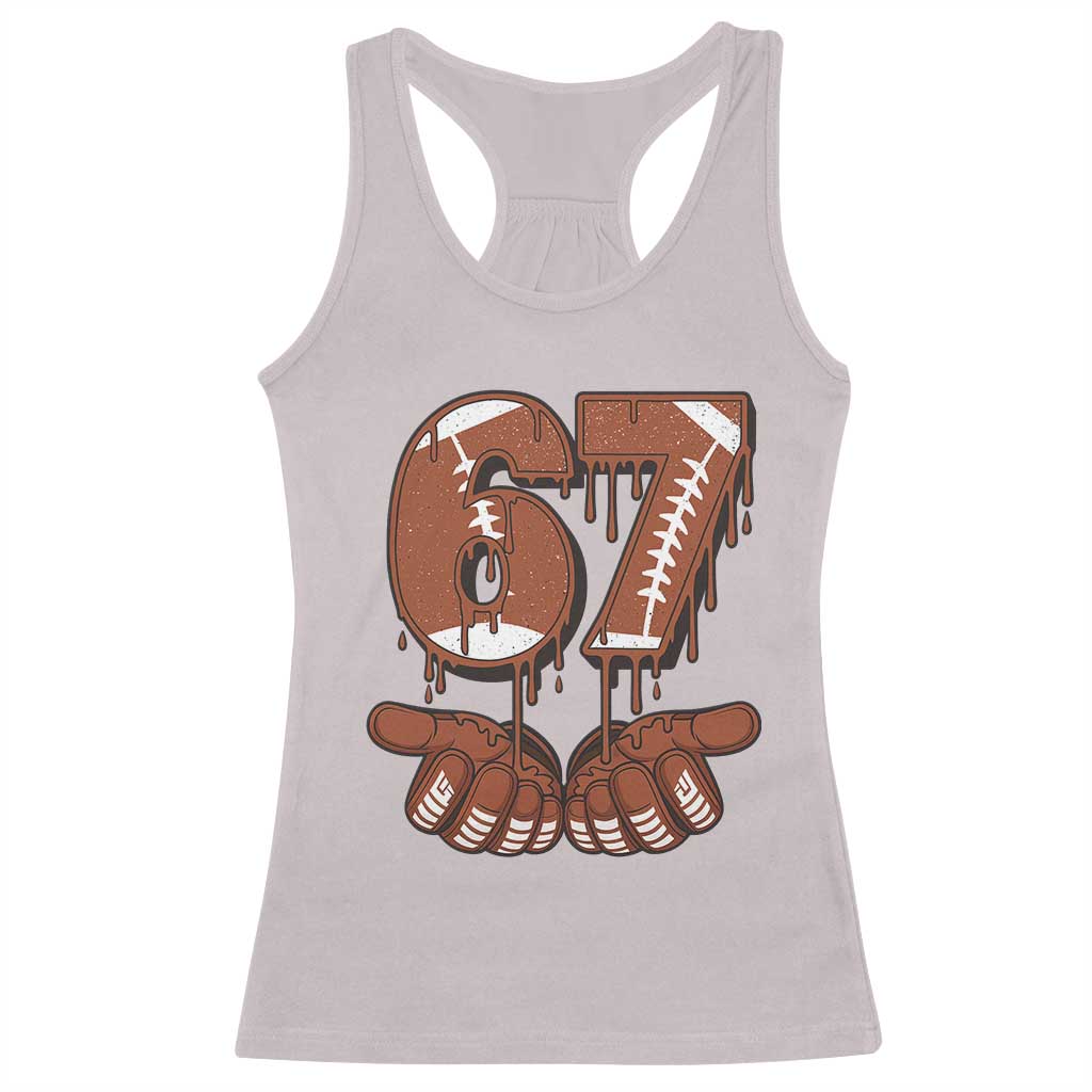 67 Six Seven Racerback Tank Top Funny Football Meme - Wonder Print Shop