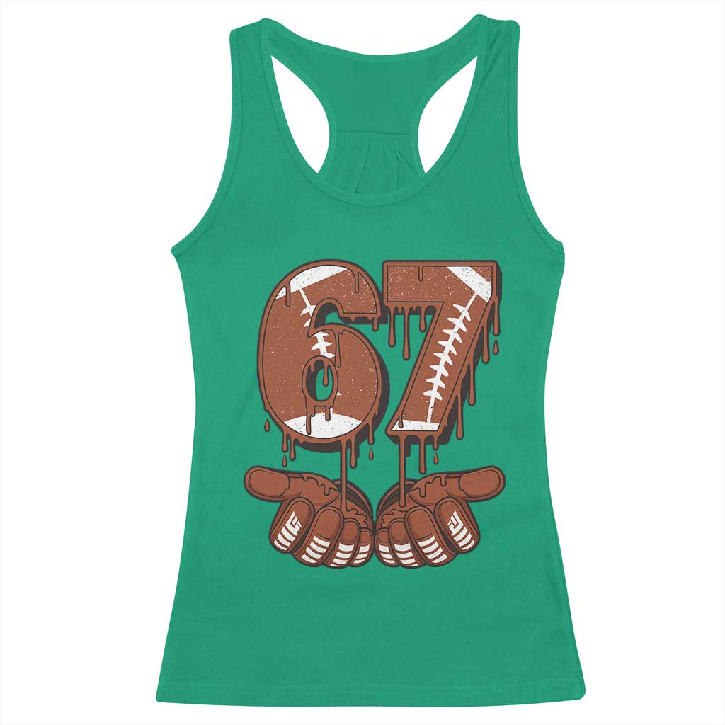 67 Six Seven Racerback Tank Top Funny Football Meme - Wonder Print Shop